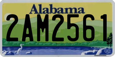 AL license plate 2AM2561