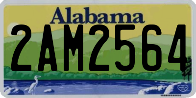 AL license plate 2AM2564
