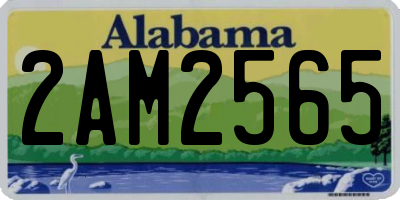 AL license plate 2AM2565