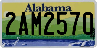 AL license plate 2AM2570