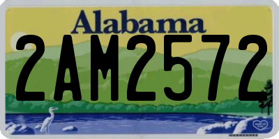 AL license plate 2AM2572