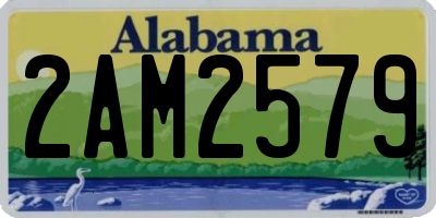 AL license plate 2AM2579