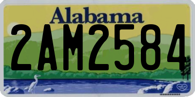 AL license plate 2AM2584