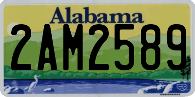 AL license plate 2AM2589