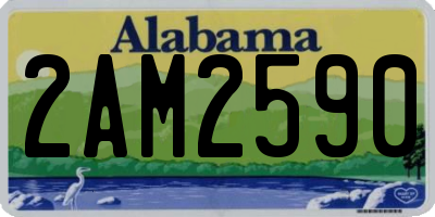 AL license plate 2AM2590
