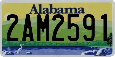 AL license plate 2AM2591