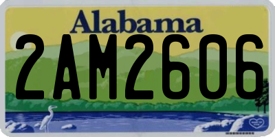 AL license plate 2AM2606