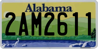 AL license plate 2AM2611