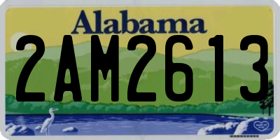 AL license plate 2AM2613