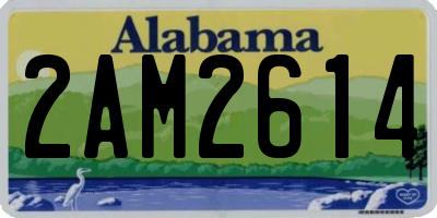 AL license plate 2AM2614
