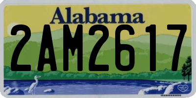 AL license plate 2AM2617