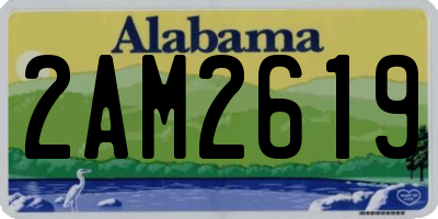 AL license plate 2AM2619