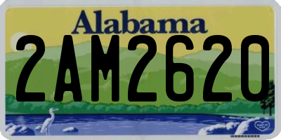AL license plate 2AM2620