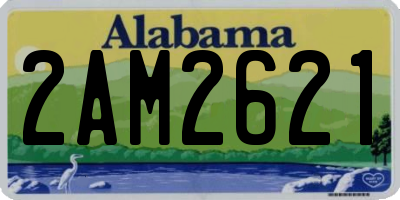 AL license plate 2AM2621