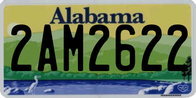AL license plate 2AM2622