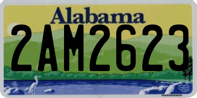 AL license plate 2AM2623