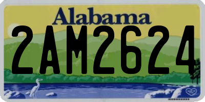 AL license plate 2AM2624