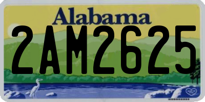 AL license plate 2AM2625