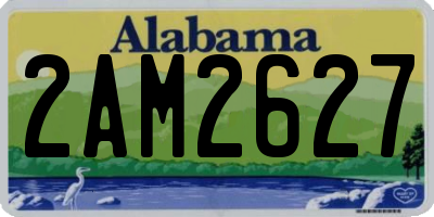 AL license plate 2AM2627