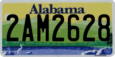AL license plate 2AM2628