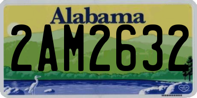 AL license plate 2AM2632