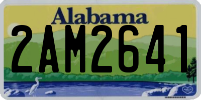 AL license plate 2AM2641