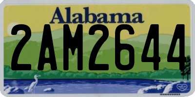 AL license plate 2AM2644