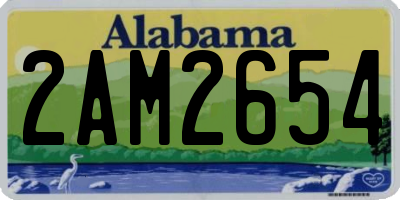 AL license plate 2AM2654