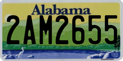 AL license plate 2AM2655