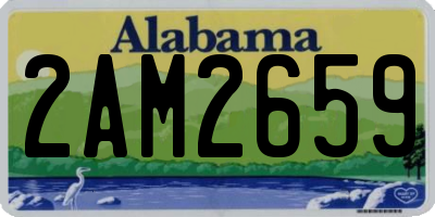 AL license plate 2AM2659
