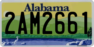 AL license plate 2AM2661