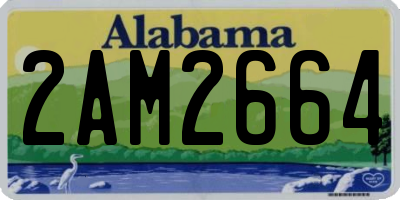 AL license plate 2AM2664