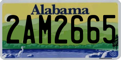 AL license plate 2AM2665