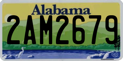 AL license plate 2AM2679