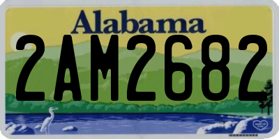 AL license plate 2AM2682