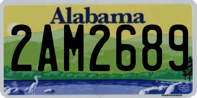 AL license plate 2AM2689