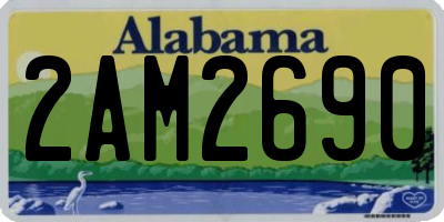 AL license plate 2AM2690