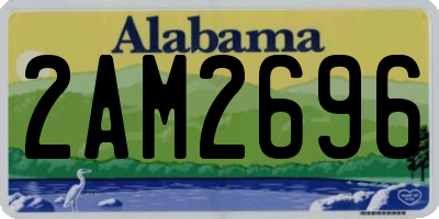 AL license plate 2AM2696