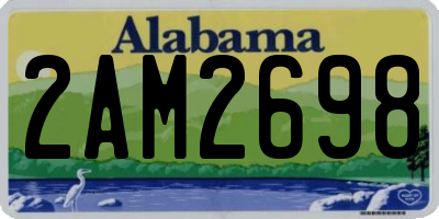 AL license plate 2AM2698