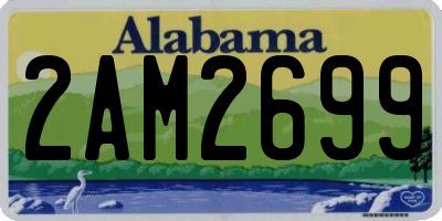AL license plate 2AM2699