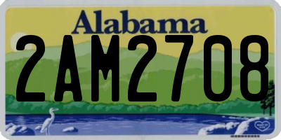 AL license plate 2AM2708