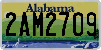 AL license plate 2AM2709