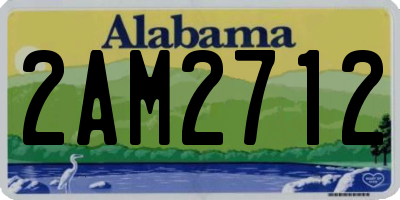 AL license plate 2AM2712