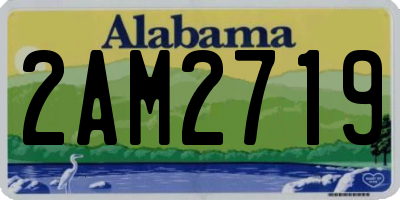 AL license plate 2AM2719