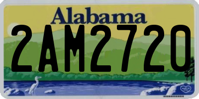 AL license plate 2AM2720