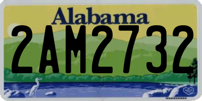 AL license plate 2AM2732