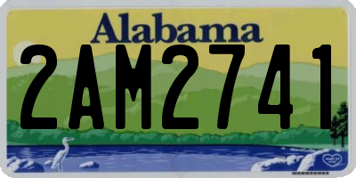 AL license plate 2AM2741