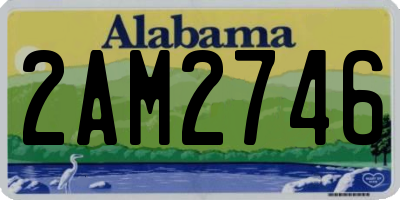 AL license plate 2AM2746