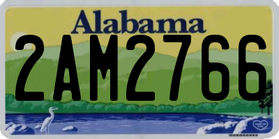AL license plate 2AM2766