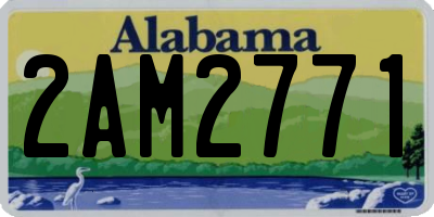AL license plate 2AM2771